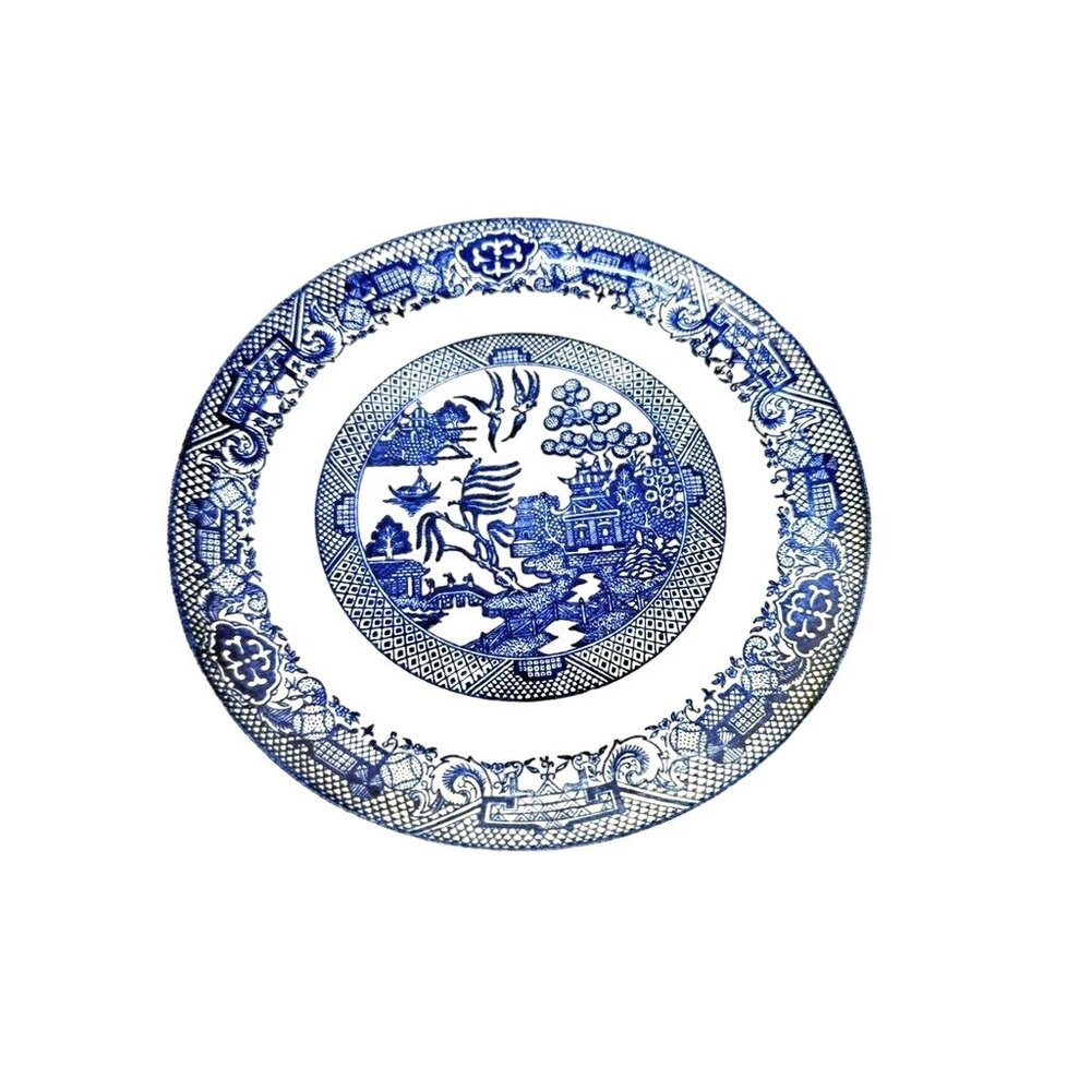 Luncheon Side Plate Vintage Blue Willow Ware Homer Laughlin Chinosiere Replaceme - Picture 2 of 16